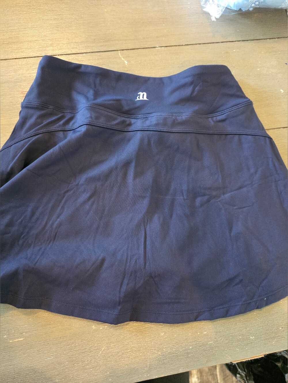 Navy Athletic Skort with Subtle Logo XS